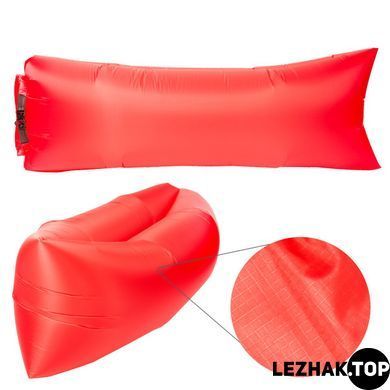 Безкамерний надувний шезлонг ламзак Rip-Stop 2.0 червоний, Червоний