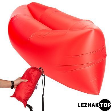 Безкамерний надувний шезлонг ламзак Rip-Stop 2.0 червоний, Червоний