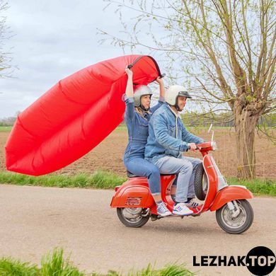 Безкамерний надувний шезлонг ламзак Rip-Stop 2.0 червоний, Червоний