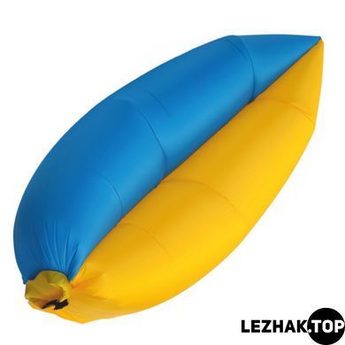 Бескамерный надувной шезлонг ламзак Rip-Stop 2.0 Слава Украине, Жёлтый