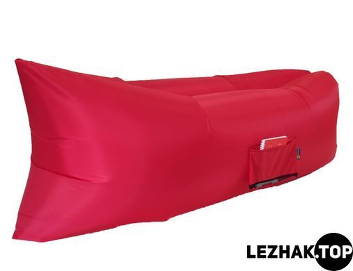 Надувний шезлонг, Ламзаки Оксфорд зі змінною камерою LezhakTop - Червоний