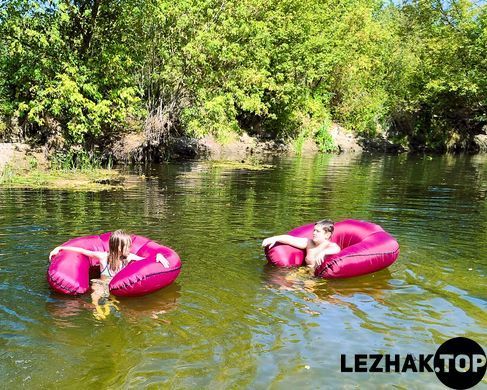 Надувне крісло для плавання у воді "Поплавець", Бордовий